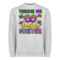 Heather Grey throw me something mister Heavyweight Sweatshirt - LillyAllenDesigns