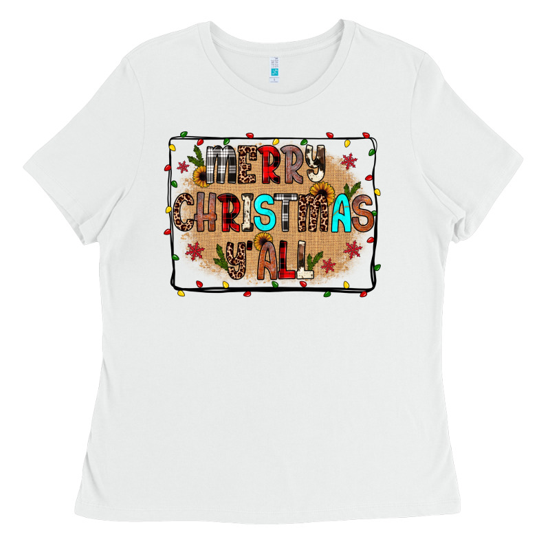Merry Christmas Y'all Ladies Tee by JahusDesignShop | Teevron
