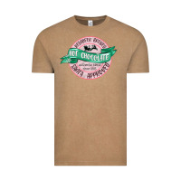 Vintage Coffee reindeer brewed santa approved pink Vintage Tee - MaliasSmallBusiness