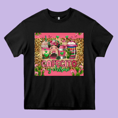 Cafecito Y Chisme Coffee Cups Heavy Core Tee Designed By Jasminsmagicworld