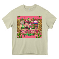 Mossy cafecito y chisme coffee cups Heavy Core Tee - Jasminsmagicworld