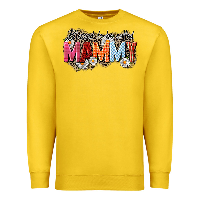 Blessed To Be Called Mammy Premium Sweatshirt by CowGirlArtShop | Teevron