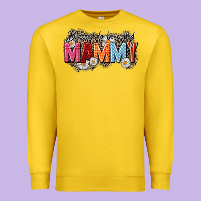 Blessed To Be Called Mammy Premium Sweatshirt Designed By Cowgirlartshop