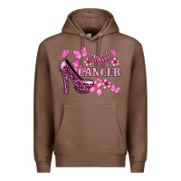 Chestnut Crush Cancer with high heels Cancer Awareness Premium Hoodie - HowdyJamesFarm