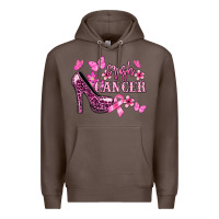 Coffee Crush Cancer with high heels Cancer Awareness Premium Hoodie - HowdyJamesFarm