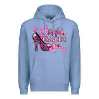 Colony Blue Crush Cancer with high heels Cancer Awareness Premium Hoodie - HowdyJamesFarm