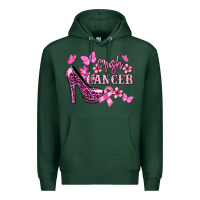 Sports Green Crush Cancer with high heels Cancer Awareness Premium Hoodie - HowdyJamesFarm