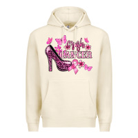 Tofu Crush Cancer with high heels Cancer Awareness Premium Hoodie - HowdyJamesFarm