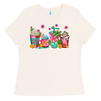 Bone summer coffee cups Ladies Tee - Jasminsmagicworld