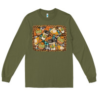 Army Green autumn distressed background Long Sleeve Tee - BundleAndBundleShop