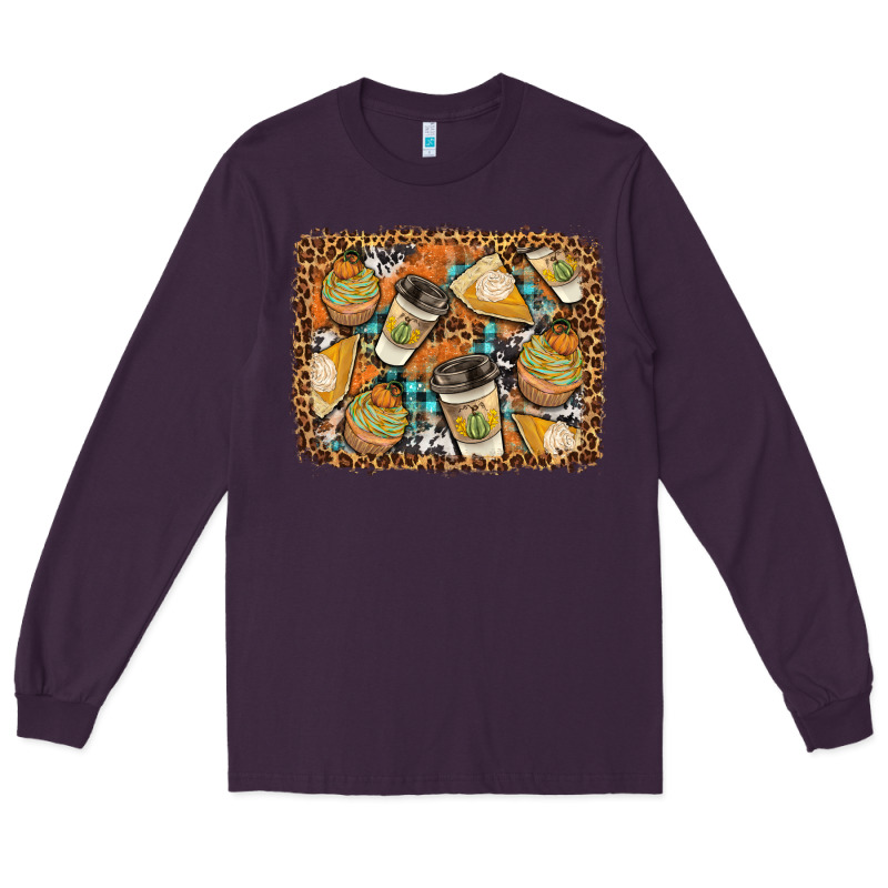 Autumn Distressed Background Long Sleeve Tee by BundleAndBundleShop | Teevron