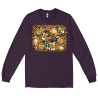 Plum autumn distressed background Long Sleeve Tee - BundleAndBundleShop