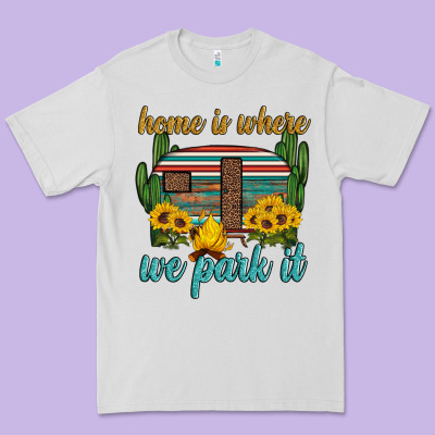 Home Is Where We Park It Premium Tee Designed By Artiststas