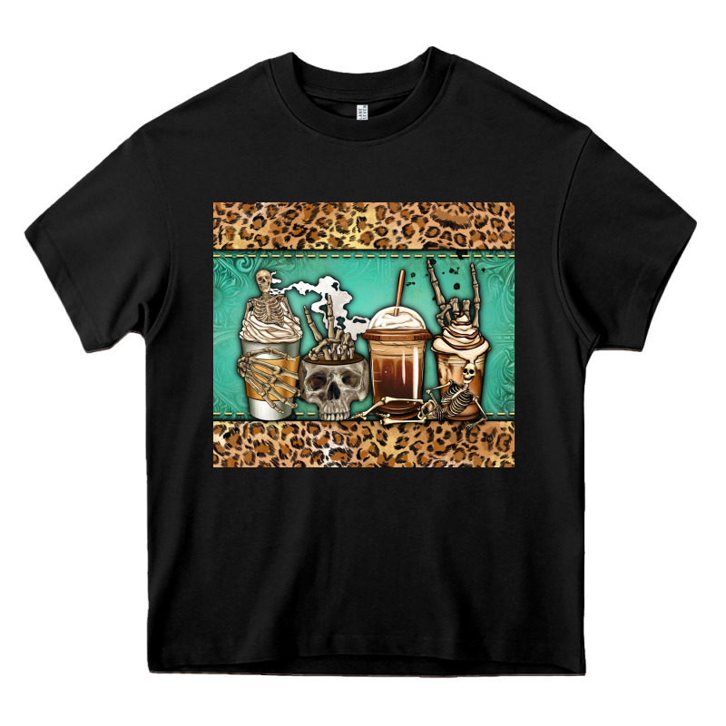 Skeleton Coffee Cups Heavy Core Tee by Jasminsmagicworld | Teevron