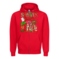 Red santa's favorite cna Zipper Hoodie - texasbilliewilder