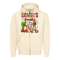 Sandshell santa's favorite cna Zipper Hoodie - texasbilliewilder