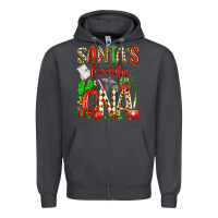 Smoke santa's favorite cna Zipper Hoodie - texasbilliewilder