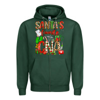 Sports Green santa's favorite cna Zipper Hoodie - texasbilliewilder