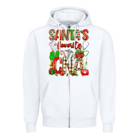 White santa's favorite cna Zipper Hoodie - texasbilliewilder