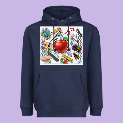 School Elements Tumbler Heavyweight Hoodie Designed By Cowgirlartshop