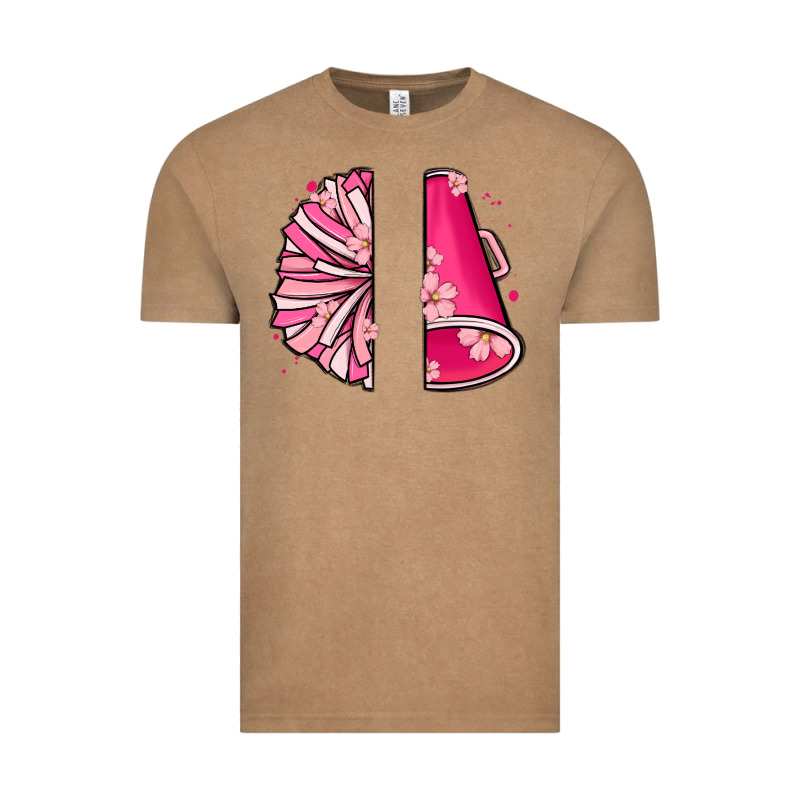 Custom Name Cheerleader With Megaphone Vintage Tee by MaliasSmallBusiness | Teevron