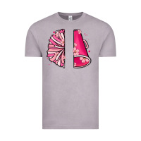 Vintage Zinc custom name cheerleader with megaphone Vintage Tee - MaliasSmallBusiness