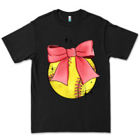 Black coquette softball bow Premium Tee - JahusDesignShop
