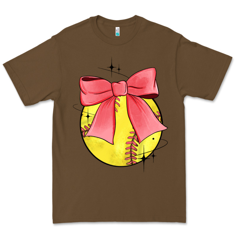 Coquette Softball Bow Premium Tee by JahusDesignShop | Teevron
