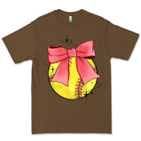 Cacao coquette softball bow Premium Tee - JahusDesignShop