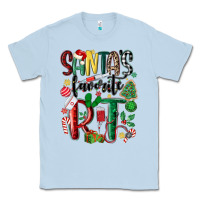 Dusty Blue santas favorite rt nurse Classic Tee - MaliasSmallBusiness