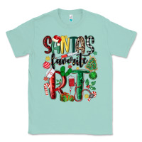 Seafoam santas favorite rt nurse Classic Tee - MaliasSmallBusiness