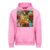 Fuchsia Pink thanksgiving turkey seamless pattern Urban Hoodie - BundleAndBundleShop