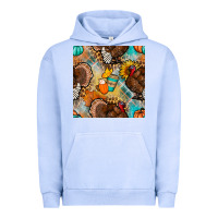 Pigment Grape Ice thanksgiving turkey seamless pattern Urban Hoodie - BundleAndBundleShop