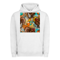 Pigment Lunar Rock thanksgiving turkey seamless pattern Urban Hoodie - BundleAndBundleShop