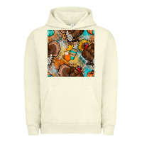 Pigment Pistachio thanksgiving turkey seamless pattern Urban Hoodie - BundleAndBundleShop