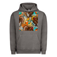 Pigment Tornado thanksgiving turkey seamless pattern Urban Hoodie - BundleAndBundleShop