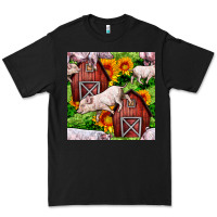 Black Mama And Baby Pig Premium Tee - BundleAndBundleShop