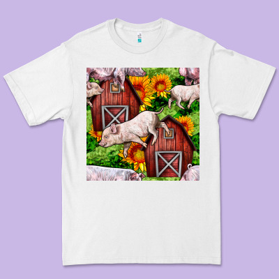 Mama And Baby Pig Premium Tee Designed By Bundleandbundleshop