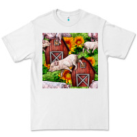 White Mama And Baby Pig Premium Tee - BundleAndBundleShop