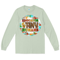 Matcha educator of tiny humans round earring Long Sleeve Tee - BundleAndBundleShop