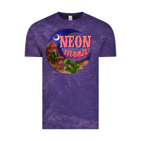 Cloud Purple neon moon Vintage Tee - NancyCooperArtShop