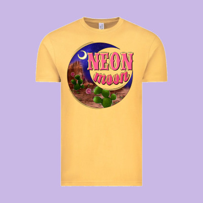 Neon Moon Vintage Tee Designed By Nancycooperartshop