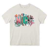 Cream nicu Heavy Core Tee - AdoDesignShop