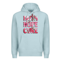 Blue Mist faith hope cure breast cancer Premium Hoodie - CowGirlArtShop