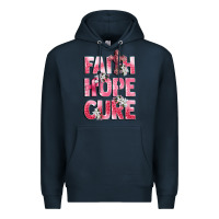Navy faith hope cure breast cancer Premium Hoodie - CowGirlArtShop