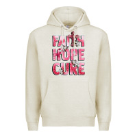 Oatmeal Heather faith hope cure breast cancer Premium Hoodie - CowGirlArtShop