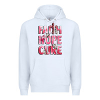 White faith hope cure breast cancer Premium Hoodie - CowGirlArtShop