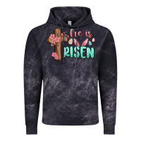 Cloud Black he is risen Vintage Hoodie - MaliasSmallBusiness
