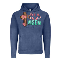 Vintage Denim he is risen Vintage Hoodie - MaliasSmallBusiness