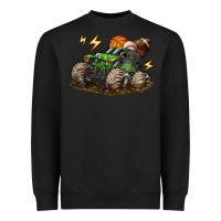 Black monster truck sports Heavyweight Sweatshirt - LillyAllenDesigns